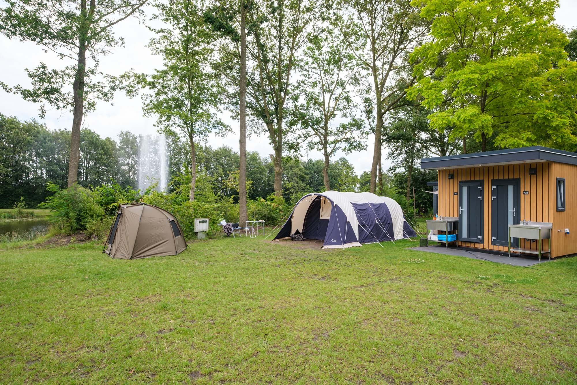 Kampeerplaats prive sanitair 1