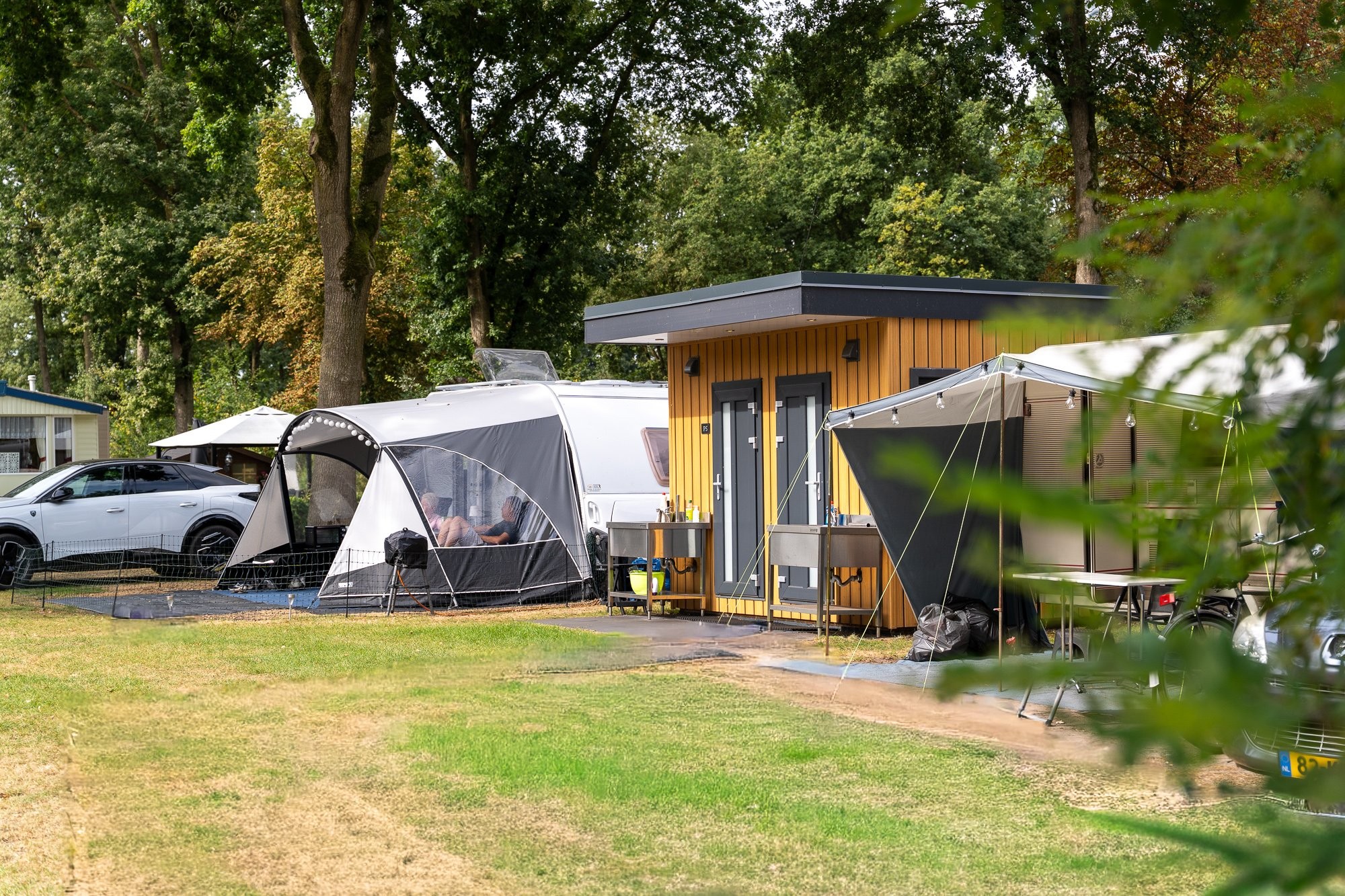 Kampeerplaats privé sanitair