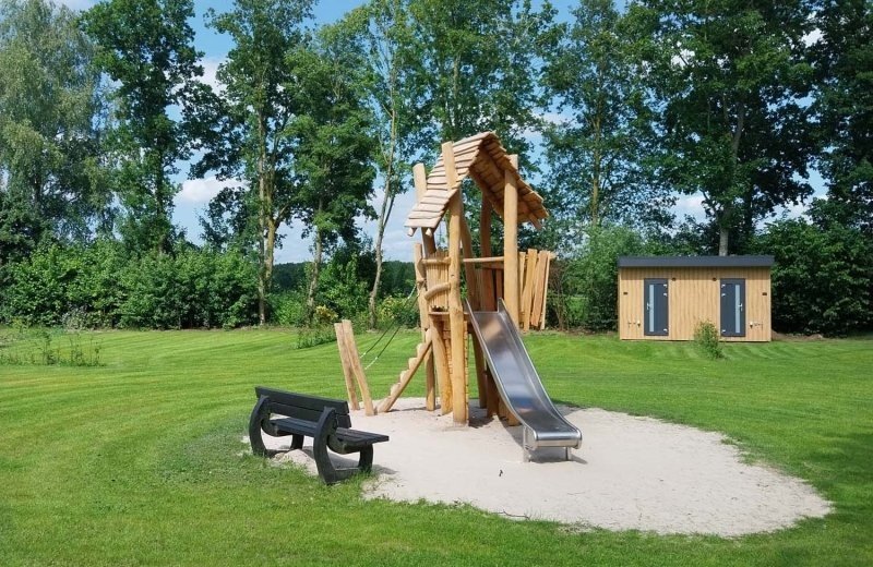 Kampeerplaats privé sanitair luxe