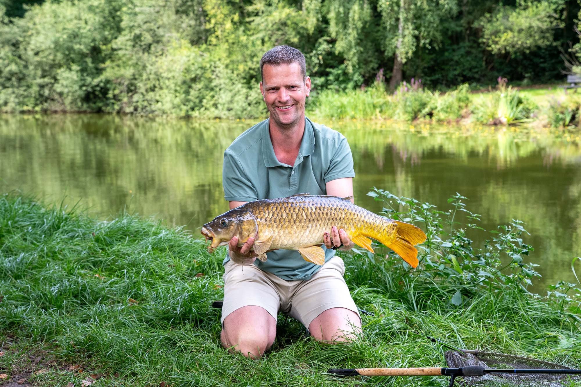 Camping met visvijver